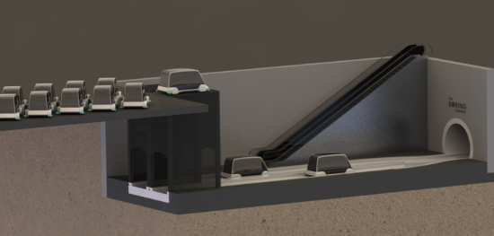 Boring Co. dodgers stadium