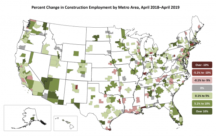 agca employment map 2019
