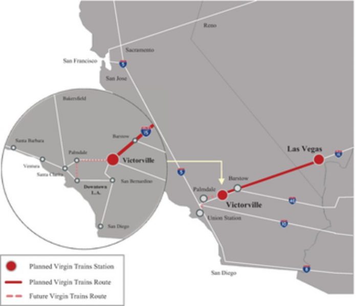 virgin las vegas route