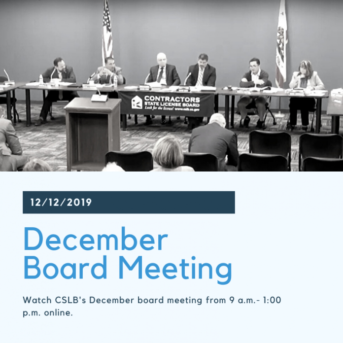 cslb board meeting