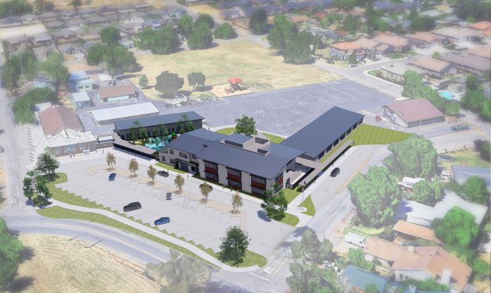 Rendering of the reconstruction project at Robla Elementary School, courtesy SVA Architects, Inc.